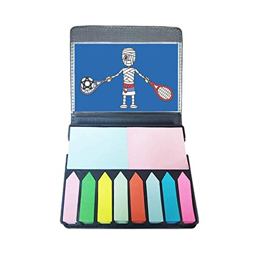 Marque-page dessin animé tennis serbe et football pour cahier scolaire