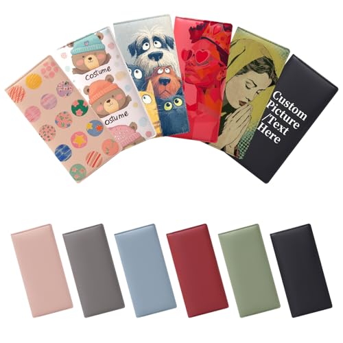 Personalized Wallet for Women – Custom RFID Blocking PU Leather Long Purse, Slim Bifold Zipper Clutch, Card Holder Wristlet Wallet,Multiple Colors Option