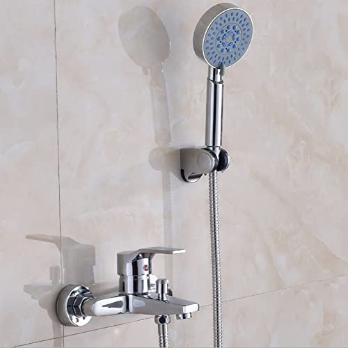 Ensemble de douche et robinet de baignoire compact pour optimiser l'espace