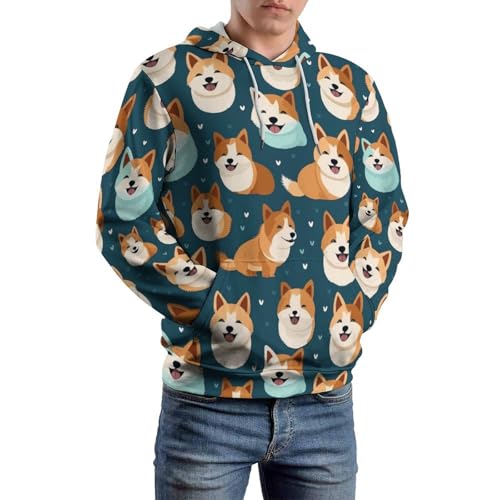 Cute Shiba Inu Japanese Dog Adult Hoodies Long Sleeve Shirts Sweatshirt Casual Pullover Hooded for Women Men4