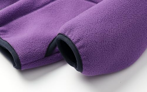 Image of LittleSpring Boys Girls Polar Fleece Jackets Fur Lined Zip Up Warm Winter Coat