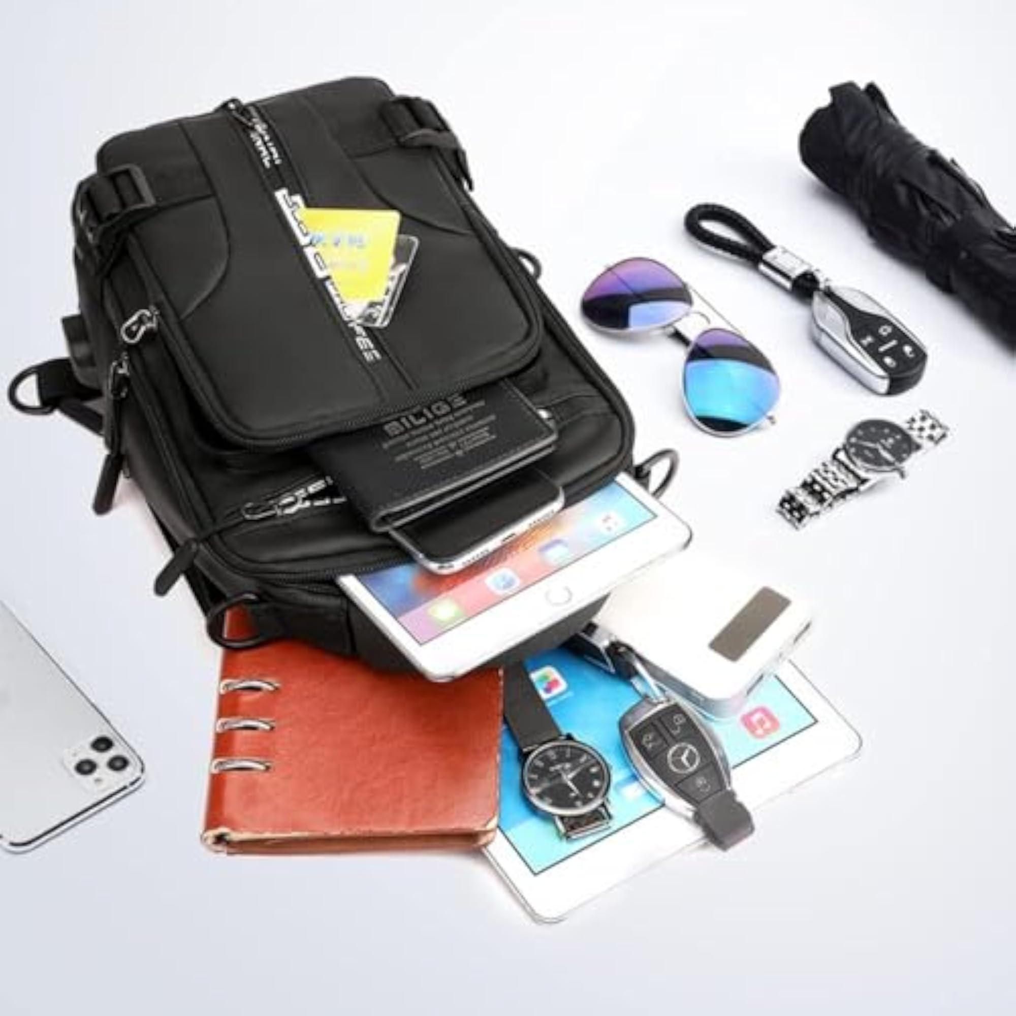 Slim Sling Bag for Men Small Cross Body Bag