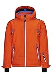 Atmungsaktives PU-Laminat Killtec Kinder Dalyn Jr Skijacke/Funktionsjacke Mit Abzippbarer Kapuze Und Schneefang, dunkelorange, 164