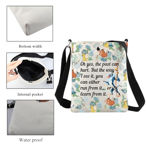 CMNIM Lion Crossbody Bag Lions Movie Gift Lions Lover Gifts I'm Working on My Roar Crossbody Purse Cartoon Animal King Gifts3