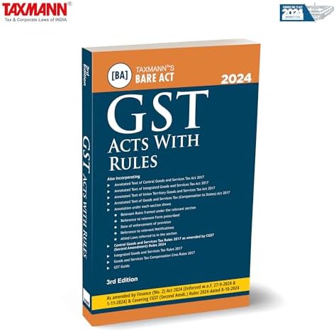 Buy Taxmann's GST Acts with Rules [Bare Act] – Authoritative Text of ...