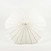 Quasimoon 32" White Paper Parasol Umbrella, Scallop Shaped by PaperLanternStore