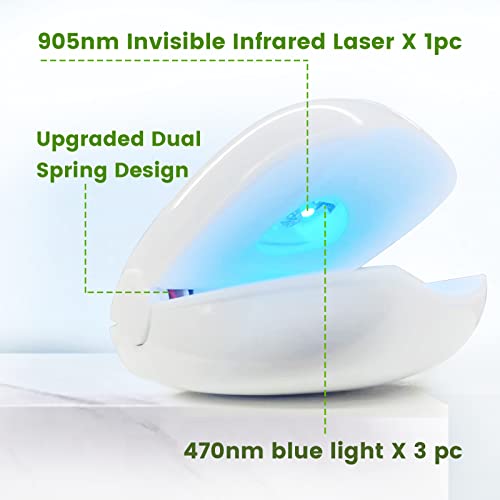 Nail Fungus Cleaning Device Home Treatment For Toenail Fungus & Onychomycosis 905Nm Infrared Light+ 470Nm Blue Light #TOP3