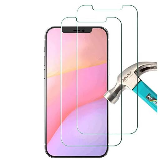 [2 Pack] Compatible with iPhone 12 Pro 5G Tempered Glass Screen Protector (6.1"), Ultra HD Transparent Protective Film [9H Hardness] [Anti-Fingerprint] [Anti-Scratch] [Bubble Free] for Most Cases