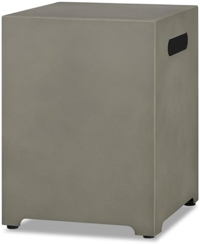 Real Flame Metal Propane Tank Cover, Conceals a 20 lb Tank and Doubles as a Side Table