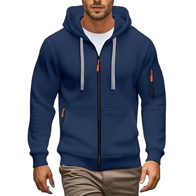 Sudadera Hombre con Capucha y Cremallera Sudaderas Hombres Running Deportivas con Bolsillo Sweatshirt Manga Larga Pullover Hoodie Vintage Holgados Ropa de Trabajo Entretiempo Casual Otoño Invierno | Ya disponible en tu tienda friki favorita! En mundofriki.es!