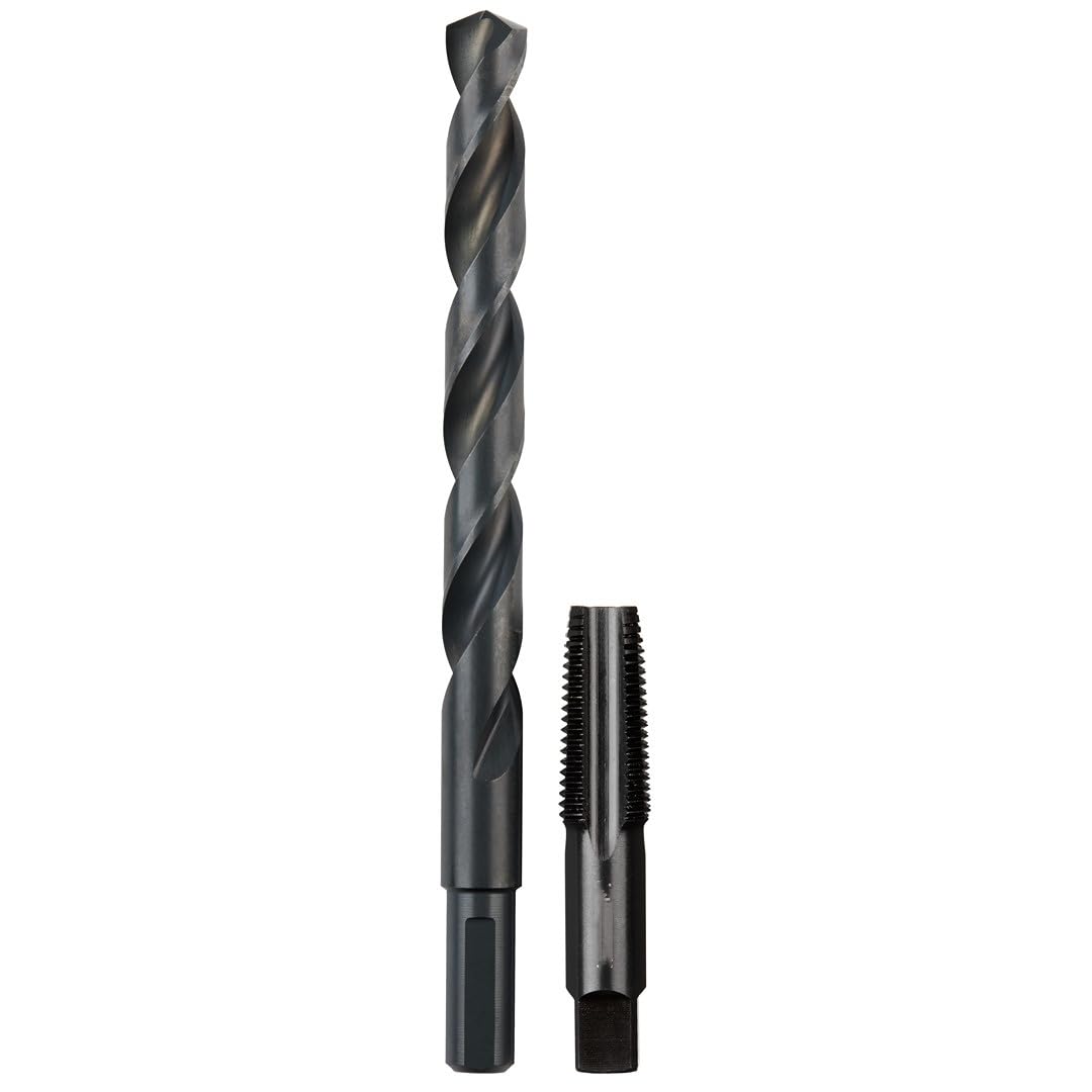 Replacement for Milwaukee 49-57-5591 1/4"-18 SAE Straight Flute Plug Tap and Drill Bit Sets OEM