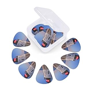 Médiator 3D en forme de phare de mer avec 12 médiators tendance et durables dans une boîte pour ukulélé guitare électrique basse - Les Beatles, Paul McCartney, John Lennon, RIngo Starr, George Harrison Médiator 3D en forme de phare de mer avec 12 médiators tendance et durables dans une boîte pour ukulélé guitare électrique basse – Image 6