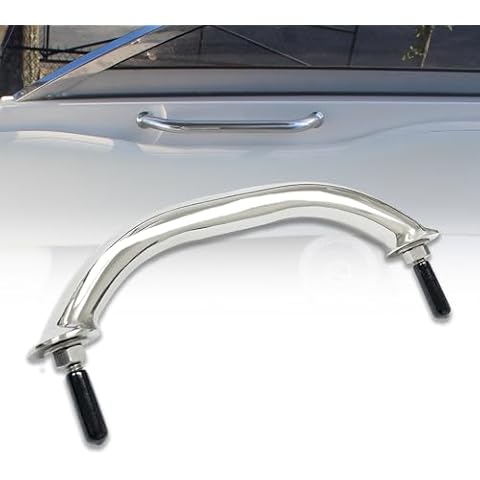 TuoP Boat Handle Grip - Boat Grab Bar, Multipurpose Marine Hardware for Ship Yacht, Stainless Steel, 9-Inch(1 Pcs) Cover