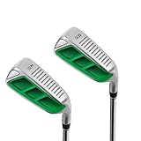 MAZEL Golf Chipper Wedge 45,55 Degree,Green,Bundle of 2