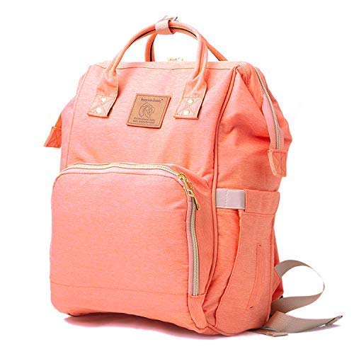 Trendy Dukaan Diaper Bag/Mother Backpack for Travel (Plain Light Orange)-image-32