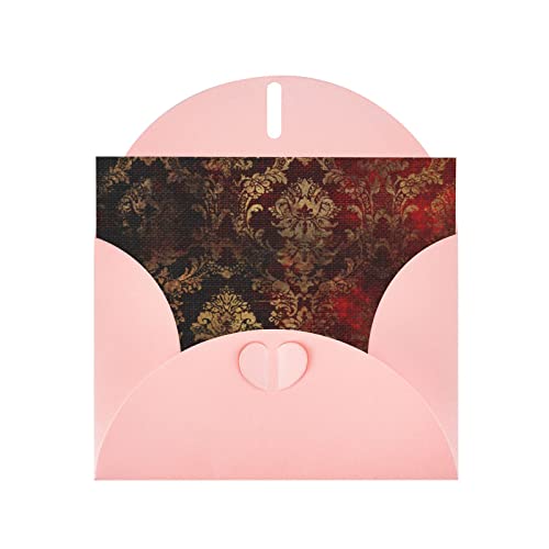 Qqlady Golden Damask Greeting Cards With Envelopes Blank Birthday Card Mother's Day Card Wedding Thank You Cards Baby Shower Thank You Notes - Cute Blank Notecards - All Occasion Greeting Cards #TOP10