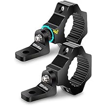 ZIDIYORUO Light Bar Mounts - 360 Rotation Mounts for Roll Bars, Mounting Fog/Driving/Work LED Lights on UTV, Jeep, Truck1.75"-2" Bars - for Off-Road Adventure & Farm/Ranch Night Work 2pcs