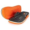 Chinelo Kenner Sandalia Nk6 Pro Masculino - Original (Preto/laranja Flux - Silicone, BR, Adulto, Numérico, 40)
