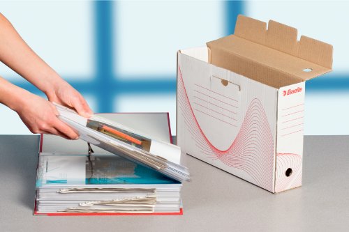 Boîte à archive Esselte pour classer 800 feuilles A4 et libérer de l'espace - 6