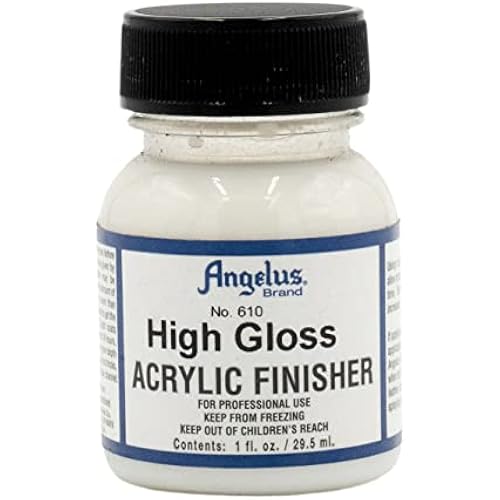 Angelus 610 High Gloss Acrylic Finisher, Clear