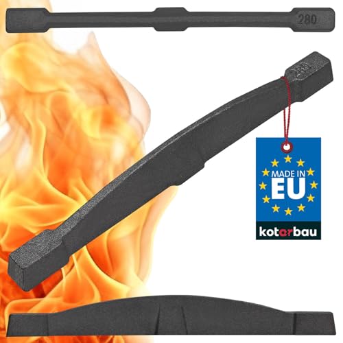 KOTARBAU® - Rejilla de Chimenea de Hierro Fundido (280 mm, Inserto, Pólvora, Chimenea, Hierro Fundido)