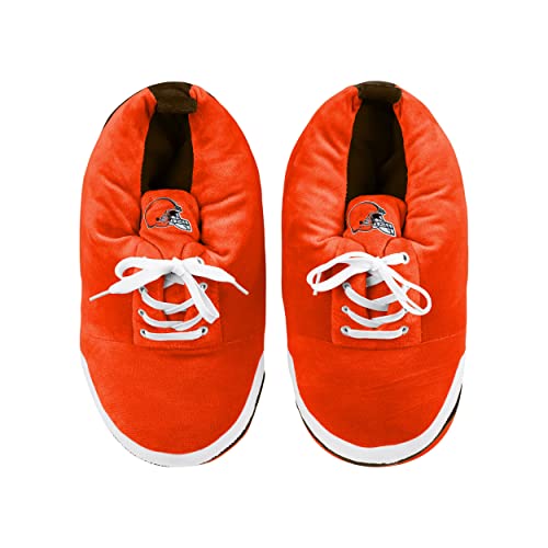 Image of FOCO Mens NFL Team Logo Plush Oversized Sneaker Slippers
