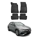 OMAC Tapis de Sol pour Mercedes GLA H247 2020-2025 sur Mesure en Caoutchouc Noir