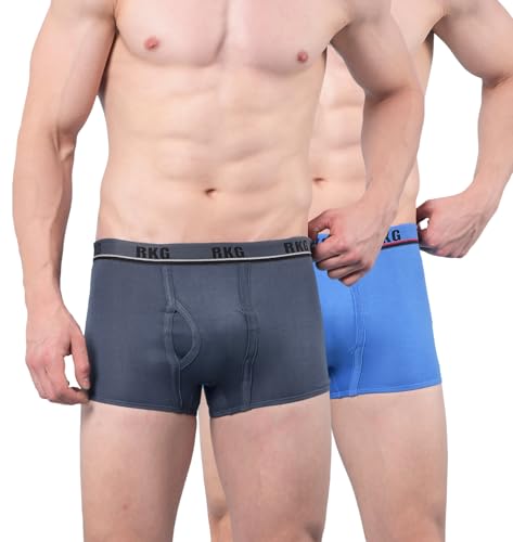 Image of RKG Men's Cotton Trunks Soft & Breathable Innerwear | Comfortable Stretch Fit Everyday Underwear | Durable Elastic Waistband | from Dollar Brand