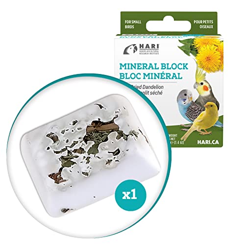 Hari Mineral Block for Birds with Dried Dandelion, Calcium Supplement Bird Treat (82198) - Thumbnail 3