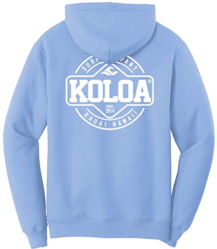 Joe's Usa Koloa Dawn Patrol Logo Hoodie-Hooded Sweatshirt-M-Lightblue/W #TOP17