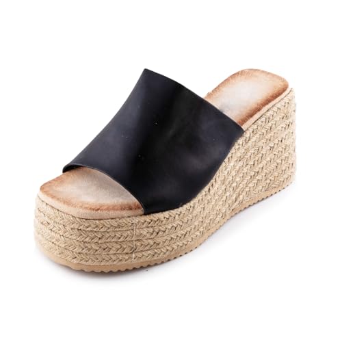 Sandales compensées femme Toocool flatform en corde style bohème modèle XW-132