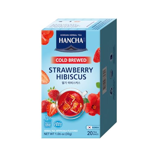 Damtuh Strawberry Hibiscus Cold Brew Tea Bags (20 Count)