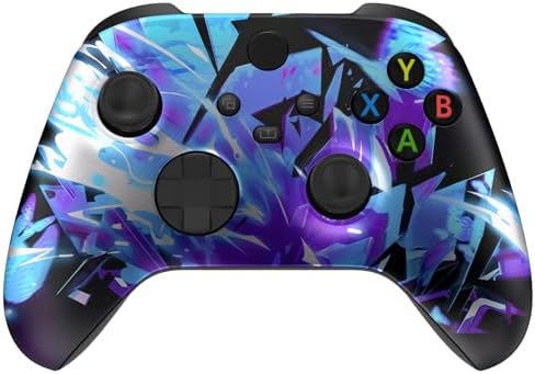 eXtremeRate Replacement Shell for Xbox Series X|S Controller - Unleash Your Style - Dark Hour Breaking Custom Acessories Skin Front Housing Cover for Xbox Core Controller Wireless[Control Without]