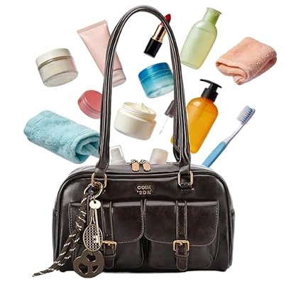 Generico Borsa A Spalla - Borsetta In Pelle PU Con Stile Retrò E Leggera | Borsa da Bowling,Per Attività All'Aperto Shopping Appuntamenti Riunioni Libero Viaggio Vacanza Compleanno E Fidanzata