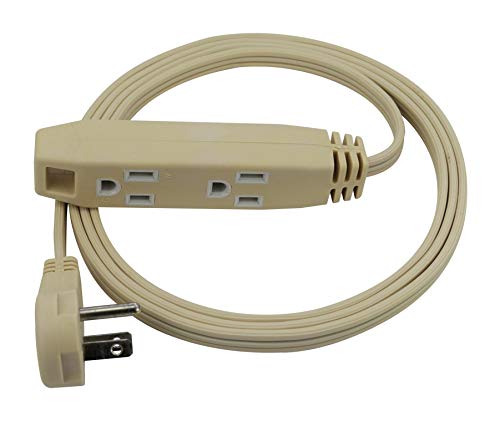 Prime Wire & Cable Ec940606 6-Foot 16/3 Spt-2 3-Outlet Cord, Almond #TOP4