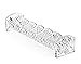 Godinger Dublin Cracker Tray, Snack Dish, Crystal Serving Tray for Crackers, Appetizers, Snacks & Entertaining