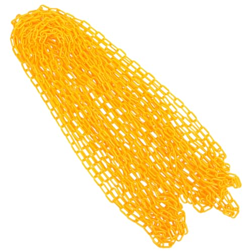 Chaîne plastique jaune haute visibilité 20m résistante aux intempéries extrêmes