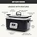 GreenPan Elite 14-in-1 Nonstick 6QT Electric Slow Cooker, PFAS-Free Ceramic Multi-Cooker, In-Pot Browning, Dishwasher Safe Lid & Removable Crock, Stainless Steel Steamer, Silicone Handles, Black