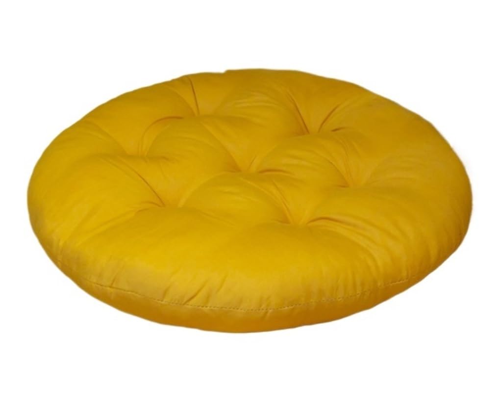 DANNMPX Cushion Round Flax Thicken Seat Pads Cozy Portable Chair Cushions Office Indoor Outdoor For Chair(A)