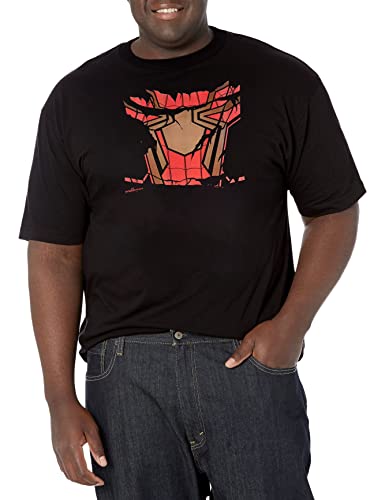 Costume d'araignée de Fer Marvel T-Shirt Noir XL Homme Coupe Longue et Large