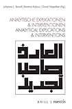  Analytische Explikationen & Interventionen: Analytical Explications & Interventions