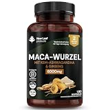 Maca Kapseln Hochdosiert 6000mg - 180 Vegane Kapseln mit Maca Wurzel Extrakt...