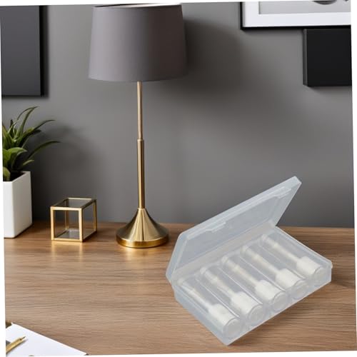 Zerodeko 6pcs tubo transparente para almacenaje de monedas miniatura 4