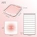 Qsnidy 9 Pcs Press On Nail Storage Box in 3 Colors, Acrylic Fake Nail Case with 9 Display Cards and 2 Sheets of Double-Sided Adhesive Tape (20 Strips) for Nail Art Home Salon Packaging Use