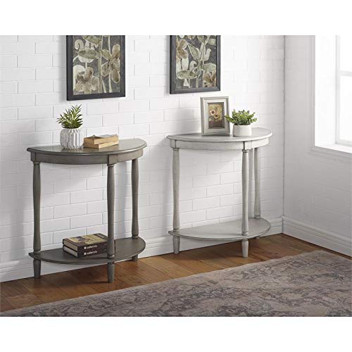 Bowery Hill Transitional Wood 1-Shelf Console Table In Antique Gray #TOP2