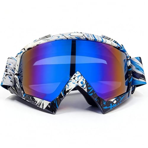 Image of Dirt Bike Goggles Motorcycle ATV Glass Riding Four Wheeler Offroad Mx Racing Helmet Goggles