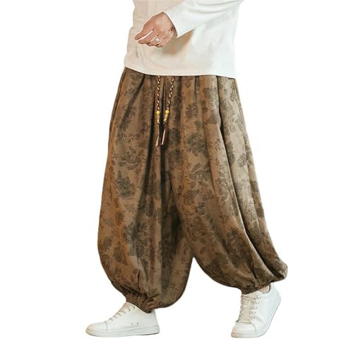 Pantalon ample en velours style vintage pour un look urbain décontracté