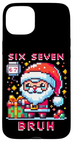 67 Six Seven Bruh Pixel Christmas 6 7 Meme Men Women Kids X}zP[X iPhone 15 Plus p