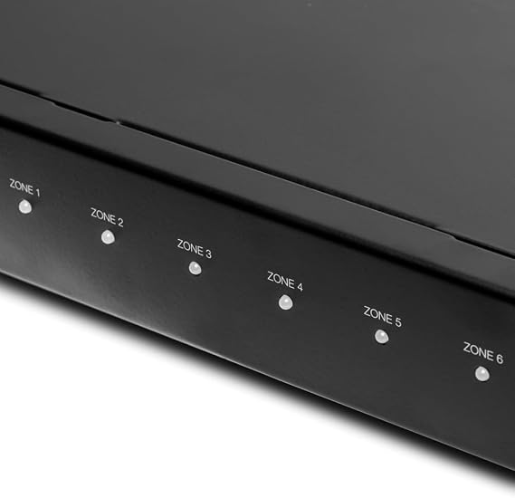 OSD Nero Control12 6 Zone Multi Room Audio Controller, App Controlled Matrix Preamplifier for Whole House Audio Systems, iOS Android App Control, Multi Source Distribution, Rack Mount Audio Controller