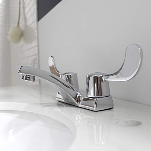 Speakman Sc-4074-E-Ld Commander Centerset Faucet With 4" Wrist Blade Handles, Chrome #TOP2